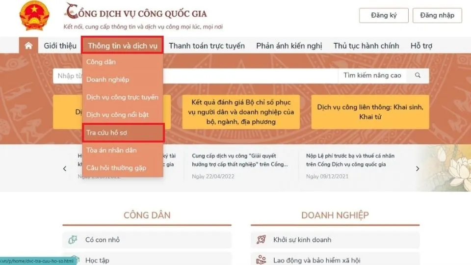 Cách tra số căn cước công dân online