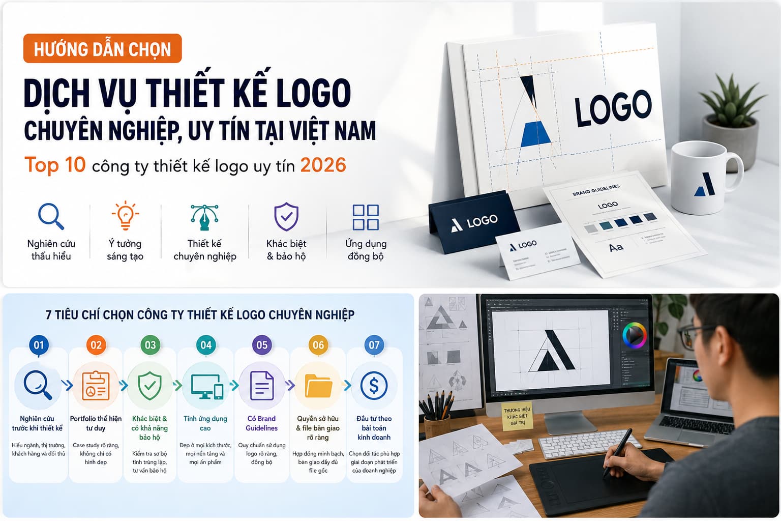 Hướng dẫn doanh nghiệp chọn dịch vụ thiết kế logo chuyên nghiệp, uy tín tại Việt Nam